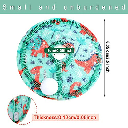 Breling 24 Pack G Tube Pads Cotton Button Covers for Care