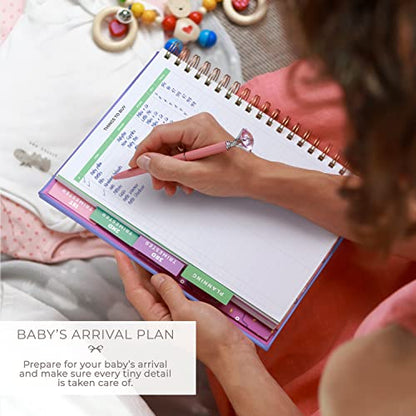 Clever Fox Pregnancy Journal, Expecting First Time Mom Planner Lavender - color: Lavender, size: 9" x 10.5" Regular Edition