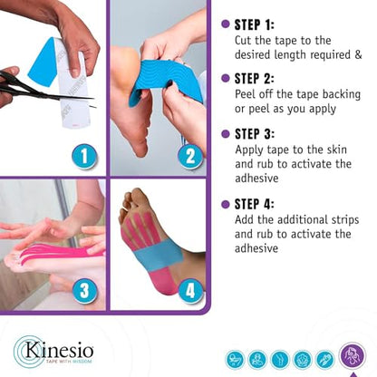 Kinesio 0850989002287 Pre-Cut Application Foot Tape