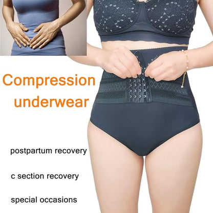 Womens C Section Recovery Compression Underwear Postpartum Tummy Control Panties 2PACK - size: 9