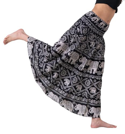 Long Skirts Tiered Maxi Boho Skirt - color: Black Elephant, size: Large-X-Large
