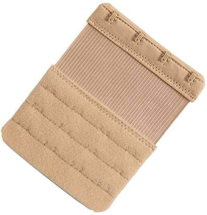 SAMGU Women's Bra Extenders 2 Hook/3 Hook/4 Hook/5 Hook/6 Hook Soft Stretchy - color: 4 Hook 3/4" Spacing, Skin Color