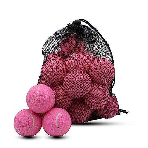 Swingers Tennis Balls, 6/20/36/80 Pack Training Exercise Balls for Pet Dog - color: Pink, size: 20 PACK