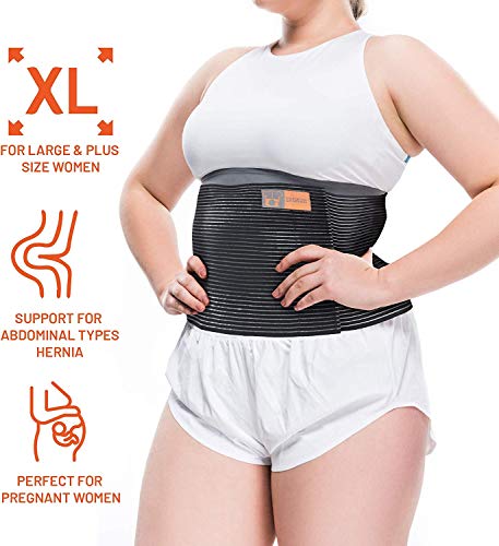Everyday Medical Plus Size Umbilical Hernia Belt for Women | Hernia Binder for Men | Navel, Ventral & Incisional | Abdominal Support | XXL/2XL - size: 2X-Large (Pack of 1)