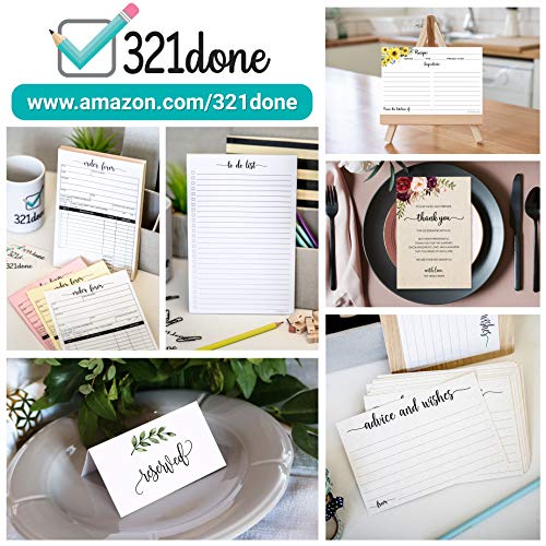 321Done Advice for the Bride Cards, 4x6, Set of 50, White - color: Bride, size: White