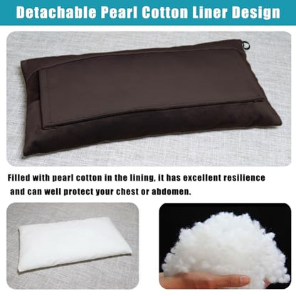 Post Surgery SeatBelt Pillow for Pregnancy Mastectomy Hysterectomy Recovery - color: Chocolate