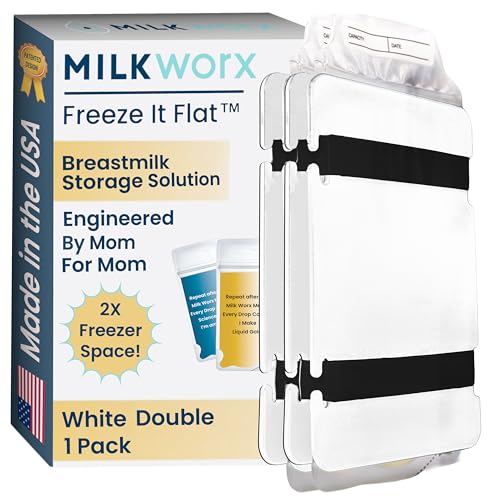 Freeze It Flat Breastmilk Freezer Organizer (White, Single 1pk) - color: White, size: Double 1-pk