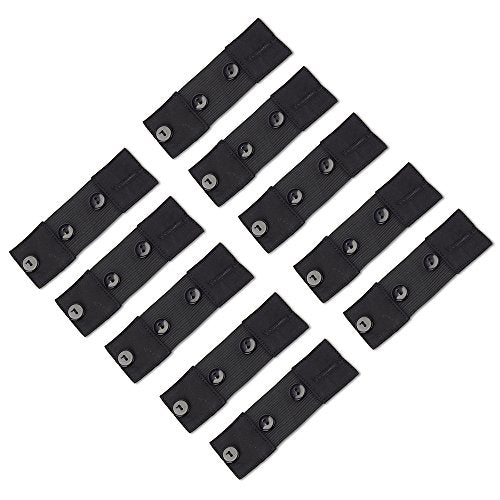 Self-Adjusting Button Waist Stretch Extender Helps Save on Maternity Clothes (Small Adds 5-7", 10-pk) - color: 10-pk, size: Small Adds 5-7"