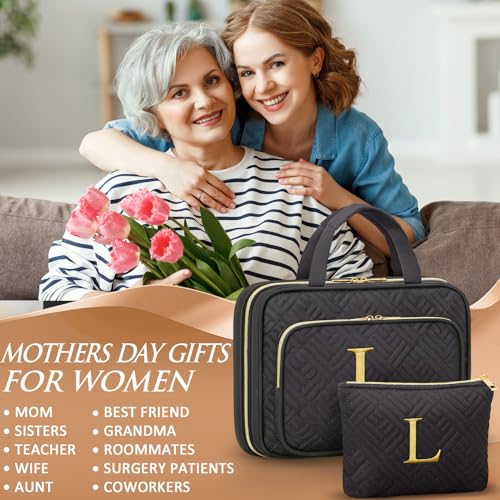 Personalized Hanging Toiletry Bag Travel Makeup & Cosmetic Bag Organizer - style: L