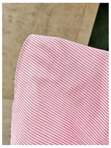 MakeMeChic Women's Maternity 2 Piece Summer Striped Sets - color: Pink, size: X-Small