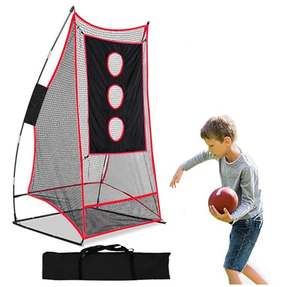 Football Kicking Practice Net Quick Setup Portable Carry Bag - size: 3X6FT