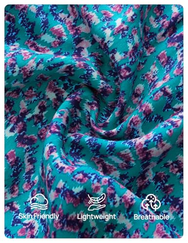 ZESICA Women's 2026 Summer Floral Boho A Line Maxi Dresses - color: Peacockblue, size: Large