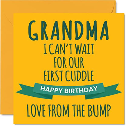 Stuff4 Fun Birthday Cards for Grandma, First Cuddle - color: Grandma Birthday
