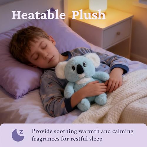 IKASA Microwavable Stuffed Animal Koala Plush,Heating Weighted 1.5 lbs - color: Light Blue Koala
