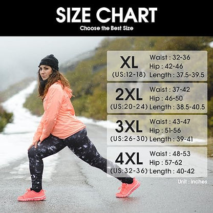 we fleece 3 Pack Plus Size Fleece Lined Leggings for Women - color: Black/Mocha/Light Khaki, size: X-Large