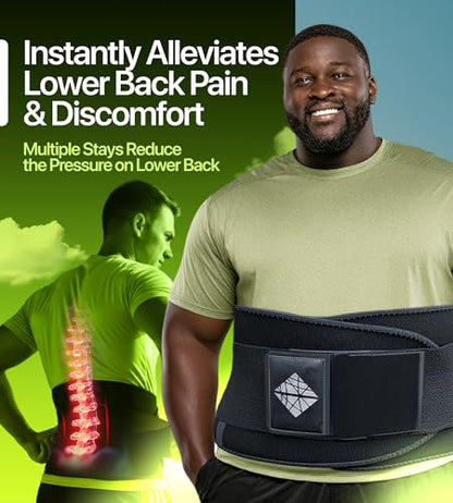 Plus Size Back Brace, Lower Back Pain Relief, Size 3XL