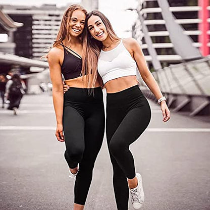 FULLSOFT Buttery Soft Leggings for Women High Waisted - color: 01-black,black(2 Pack), size: Small-Medium