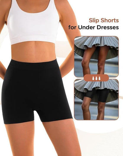 INNERSY Women's Tummy Control Shapewear Shorts Underwear 3-Pack - color: Black, size: Small