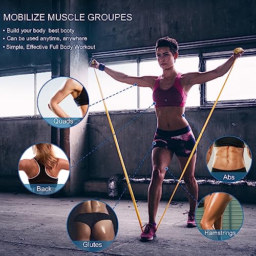8-Yard Latex-Free Resistance Band Roll for Physical Therapy and Exercise - color: Yellow - X-Light