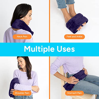 SunnyBay Heating Pad, Neck and Shoulder Wrap, 26x5 inch, Purple - size: Regular - Purple