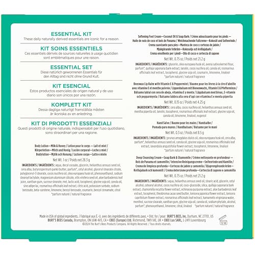Burt's Bees Essentials Kit Gift Set, 5 Travel Size Products - style: Everyday Essentials Set- New