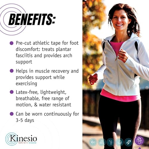 Kinesio 0850989002287 Pre-Cut Application Foot Tape