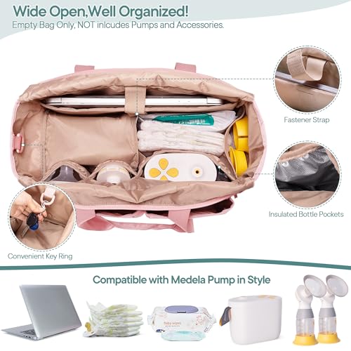 Fasrom Wearable Breast Pump Tote Bag Compatible with Medela Pump in Style
