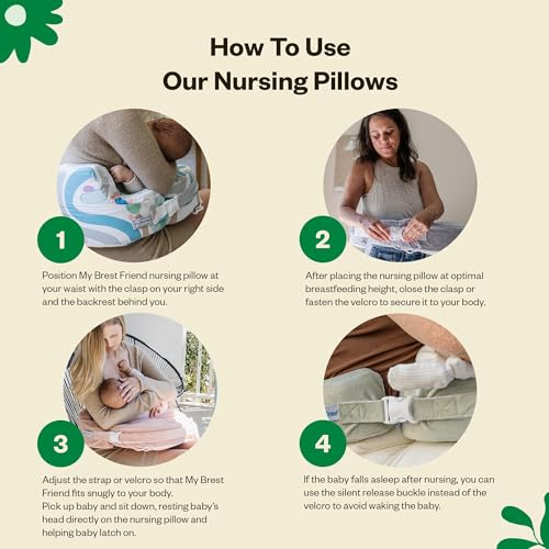 My Brest Friend Nursing Pillow - Deluxe - Flower Key Gray - color: Flower Key Grey