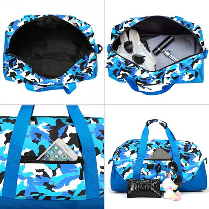 Kids Overnighter Duffel Bag Carry-On Size Sport Bag（11slan) - color: 11slan