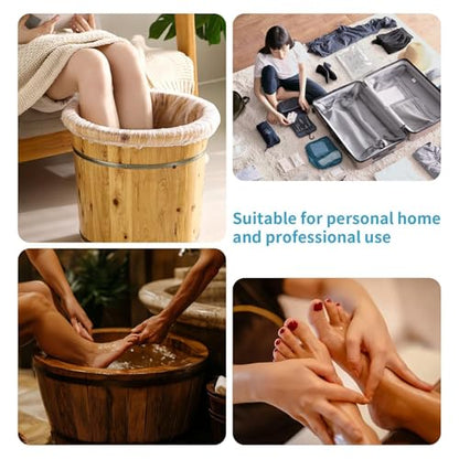 25PCS Pedicure Liners Disposable - Plastic Footbath Spa, Soak Liners - size: 25 Count