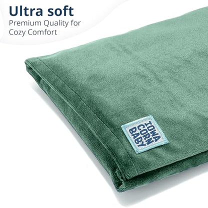Microwave Heating Pad - Moist Heat Warm Compress for Back, Neck and Cramps - color: Morning Dew