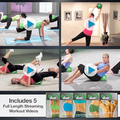 Club Pack: 25 Original Small Exercise Balls 9" Pilates + Mesh Carry Bag