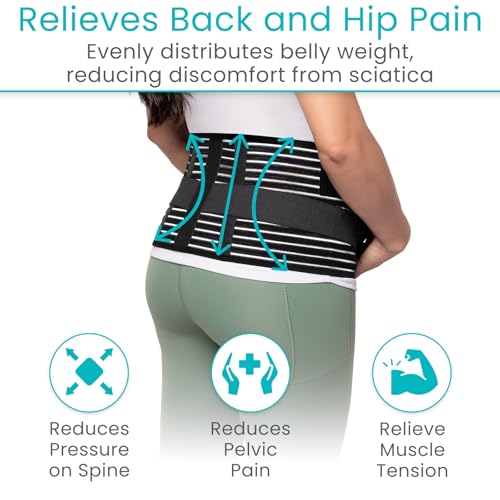 Vive Pregnancy Belly Support Band for Women - Maternity Belt - Cozy Brace - size: Medium