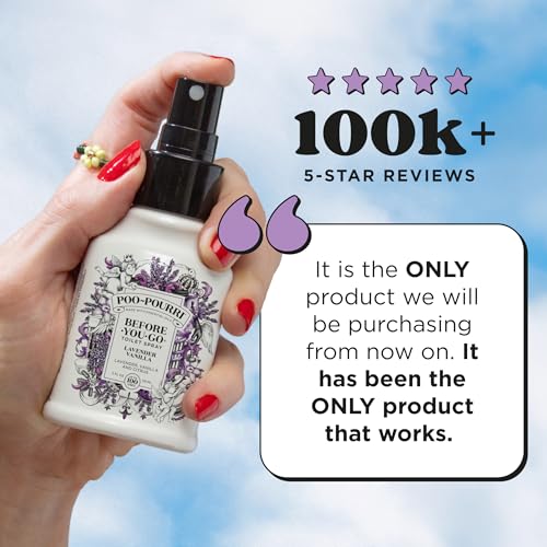 Poo~Pourri Lavender Vanilla, Lavender + Vanilla + Citrus, Before-You-Go Toilet Spray, 2 Oz - size: 2 Fl Oz (Pack of 1)
