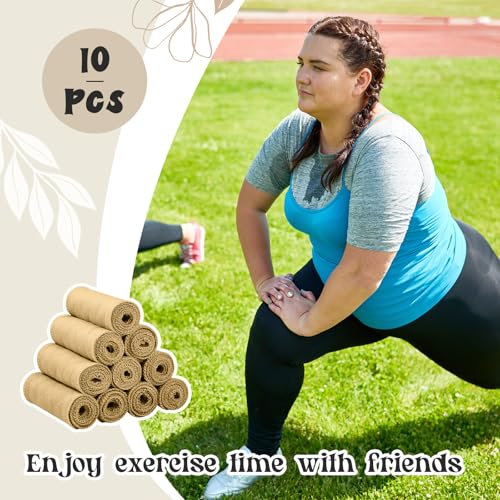 Toulite 10Pcs Reusable Cotton Bra Liners for Sweat - color: Khaki, size: Large