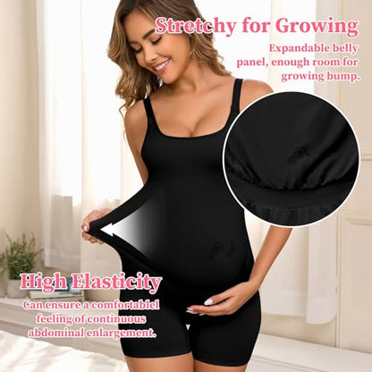 Maternity Active Shorts & Maternity Bodysuit