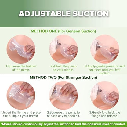 Haakaa 100ml Manual Breast Pump with 75ml Ladybug Milk Collector Combo Set - size: 4 Ounce