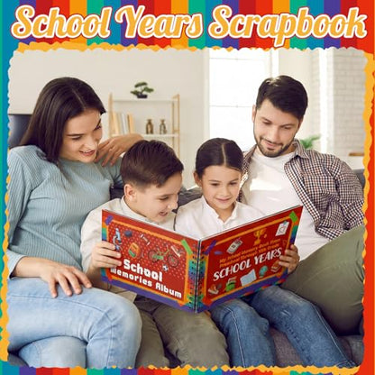 Motipuns School Memory Book Photo Album for Kids, Horizontal Style - style: Horizontal Style