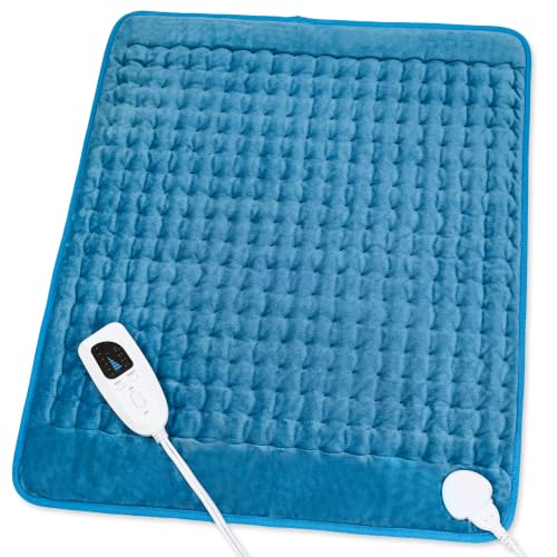 Heating Pad,Electric Heating Pads,Heating Pad for Back,Blue,24x20 Inch - color: Blue, size: 24x20 Inch