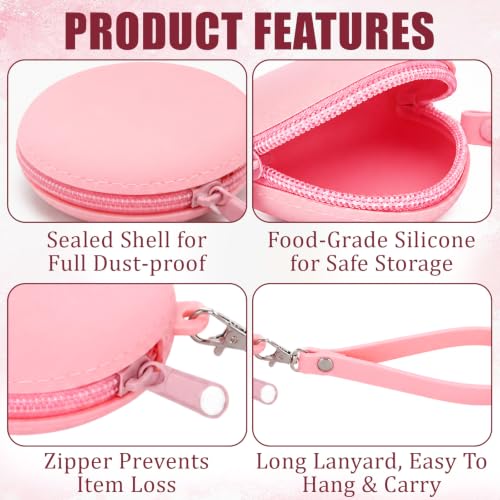 Silver Nursing Cups Silicone Case for 16-28mm Breast Nipple Shield Holder