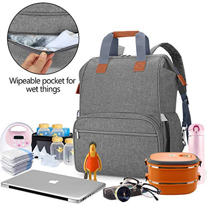 Teamoy Breast Pump Backpack Compatible with Spectra S1,S2, Medela, Gray - color: Gray