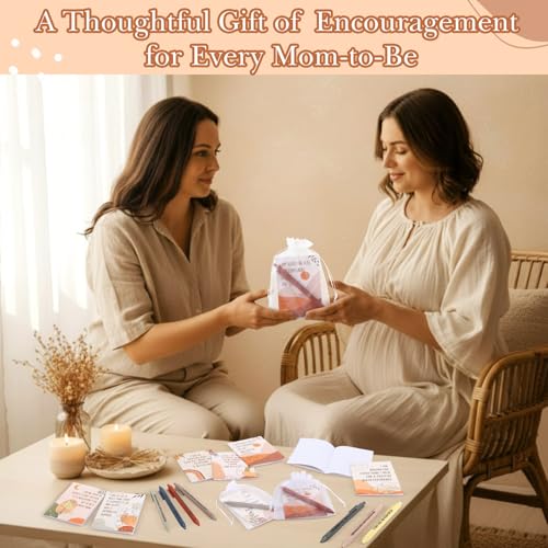 Mooliwe 24 Pcs Affirmation Notebooks Pens Bulk Gifts, Gratitude,New Mom - style: New Mom