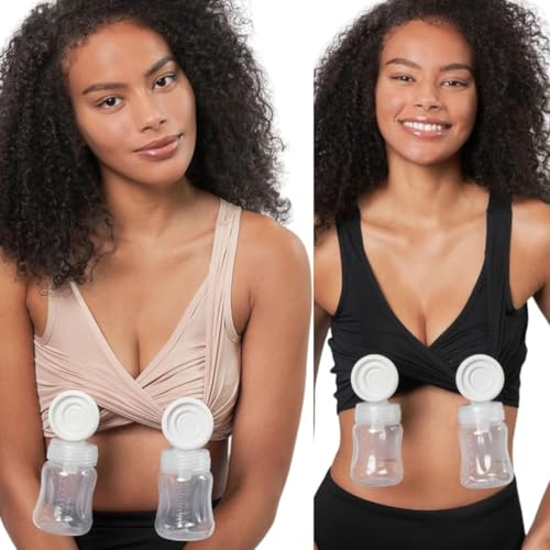 Larken X Sand and Black Pumping Bra - Small