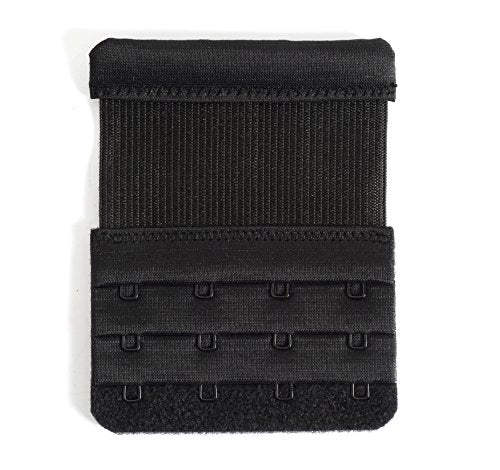 Women's Bra Extenders 4 Hook / 3 Hook / 5 Hook / 2 Hook Soft Comfortable Stretchy Bra Extension Strap - color: Black, White, Beige, 3/4 Inch Spacing