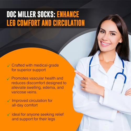 Doc Miller Thigh High Open Toe Compression Stockings 15-20mmHg - color: Beige, size: 4X-Large