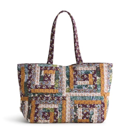 Vera Bradley Women's Premium Cotton Hathaway Tote Bag - color: Fall Harvest Patchwork