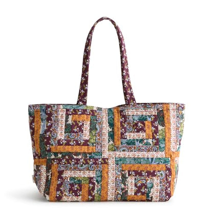 Vera Bradley Women's Premium Cotton Hathaway Tote Bag - color: Fall Harvest Patchwork