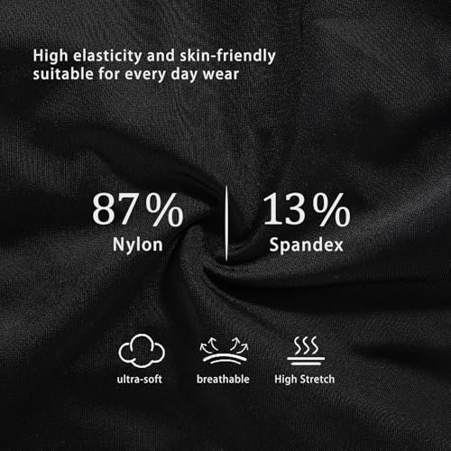 Women Shapewear Tummy Control Underwear High Waisted Girdle Body Shaper Postpartum Stretch Full Coverage - color: Nude&black, size: Large