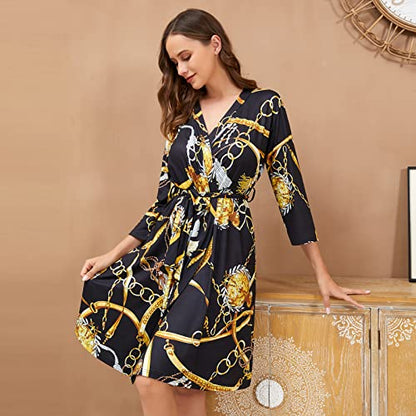 Mommy Robe for Maternity and Receiving Blanket Set ,Matching Mommy Robe - color: Black, size: Medium