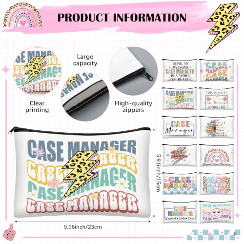 24 Pcs Case Manager Appreciation Gifts Bulk for Women - style: Case Manager